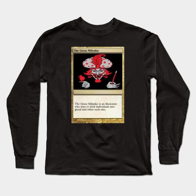 Card Game Long Sleeve T-Shirt by Hey Daddy Draws